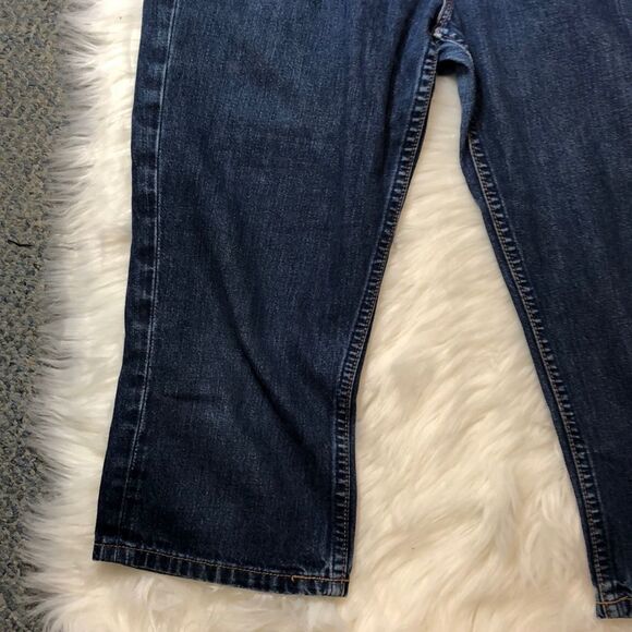 Silver Vintage 1990s Y2K Capri Length Blue Jeans Waist 30 Inches - Picture 5 of 16